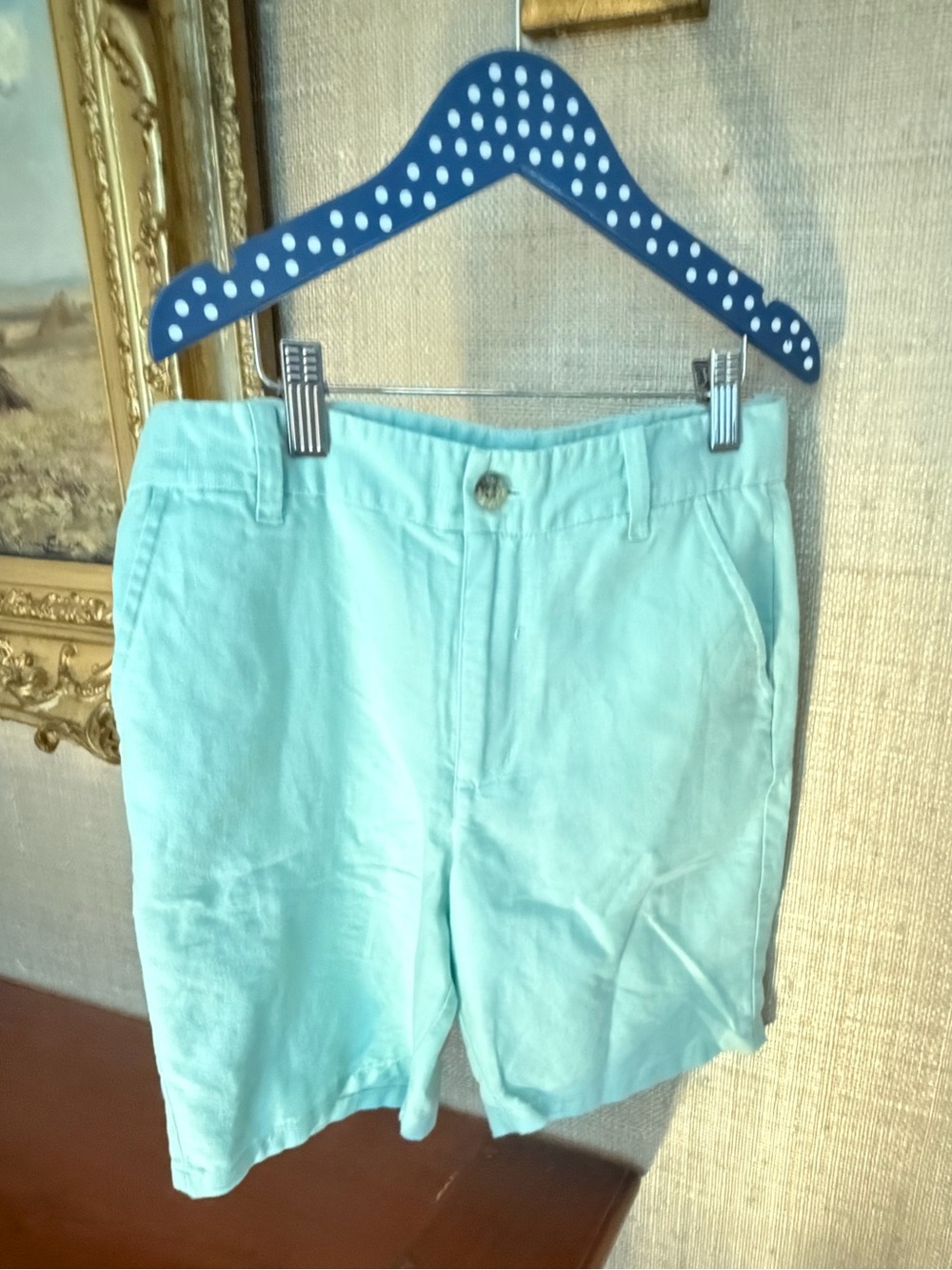 Boys Janie & Jack Mint Chino Shorts - size 12
